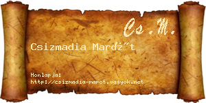 Csizmadia Marót névjegykártya